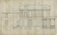 Charles R. Larrabee House, Chicago, Illinois, Side Elevation, c. 1863/64. Creator: Edward Burling.