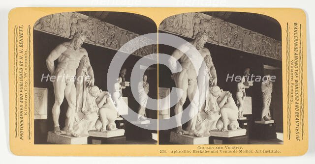 Aphrodite; Herkales and Venus de Medici; Art Institute, 1893. Creator: Henry Hamilton Bennett.