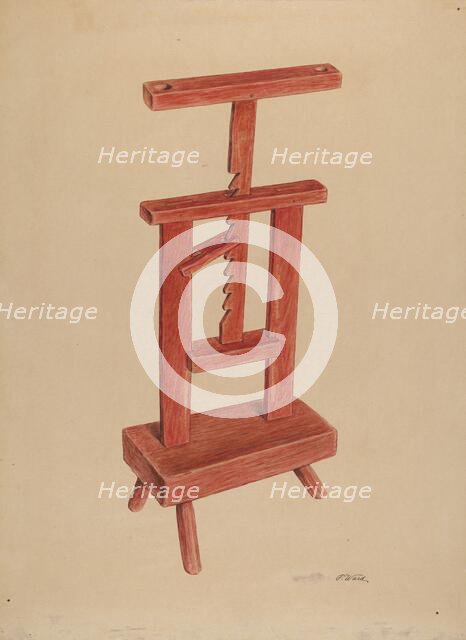 Candle Stand, c. 1938. Creator: Paul Ward.