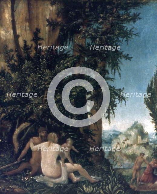 'Landscape with family of Satyrs', 1507. Artist: Albrecht Altdorfer