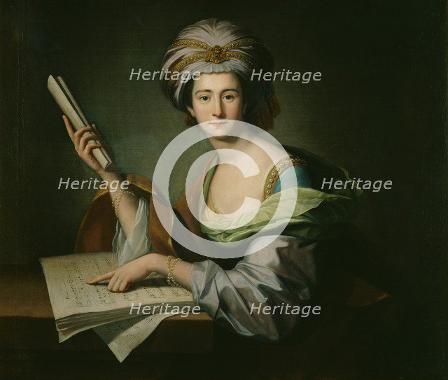 'Anna Maria Schutz, Lady Griffin', c1758-c1764. Artist: Benjamin West.