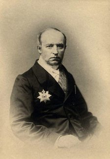 Composer and writer Prince Vladimir Fyodorovich Odoevsky (1803-1869), 1860s.