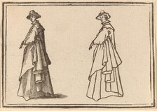 Standing Woman in a Great Coat, 1621. Creator: Edouard Eckman.