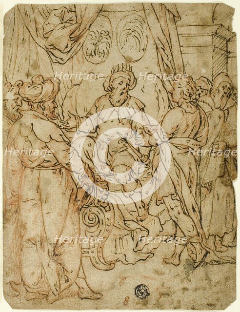 Joseph Interpreting the Pharoah's Dream (recto), n.d. Creator: Unknown.