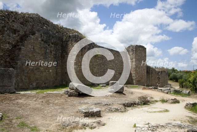 The city walls of Conimbriga, Portugal, 2009. Artist: Samuel Magal
