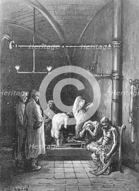 'A House of Refuge - In the Bath', 1872. Artist: Adolphe François Pannemaker