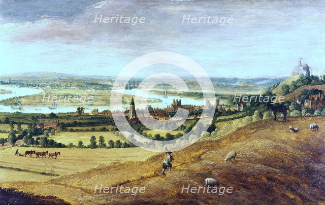 'The Environs of London from Greenwich', c1620-1630. Artist: Anon