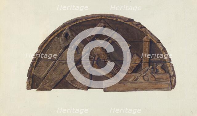 Hardware Shop Sign, 1937. Creator: Alice Stearns.