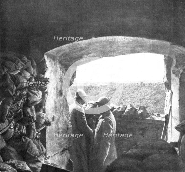 'Dans les forts reconquis de Douaumont et de Vaux; casement du fort de Vaux..., 1916. Creator: Unknown.