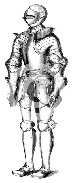 16th century armour, 1849. Artist: Unknown