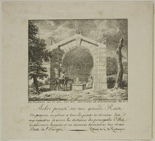 Project for a Shelter Along a Highway, June 1817. Creator: Jean-Antoine Alavoine.
