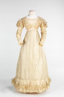 Wedding dress, American, 1824. Creator: Unknown.