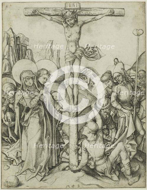 The Crucifixion with the Holy Women, St. John and Roman Soldiers, n.d. Creator: Martin Schongauer.