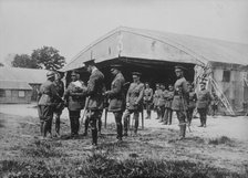 Duke of Connaught decorating a Belgian, 3 Jul 1918. Creator: Bain News Service.