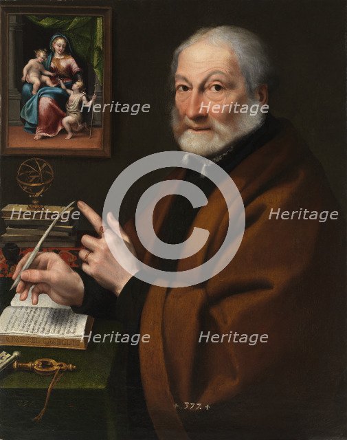 Portrait of the poet and medallist Giovanni Battista Caselli, 1557-1558.