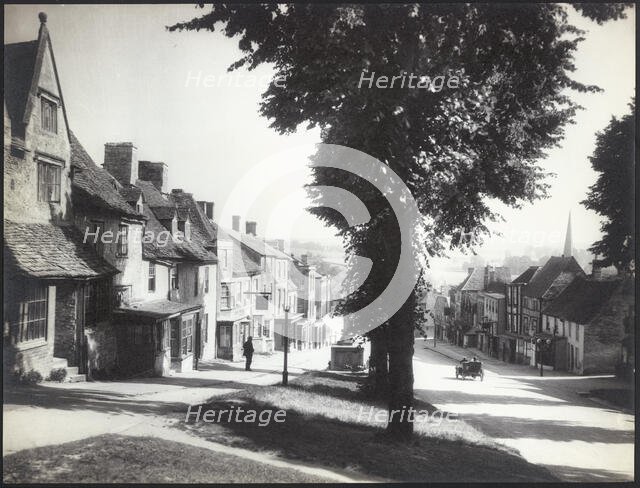 High Street, Burford, West Oxfordshire, Oxfordshire, 1925-1935. Creator: Unknown.