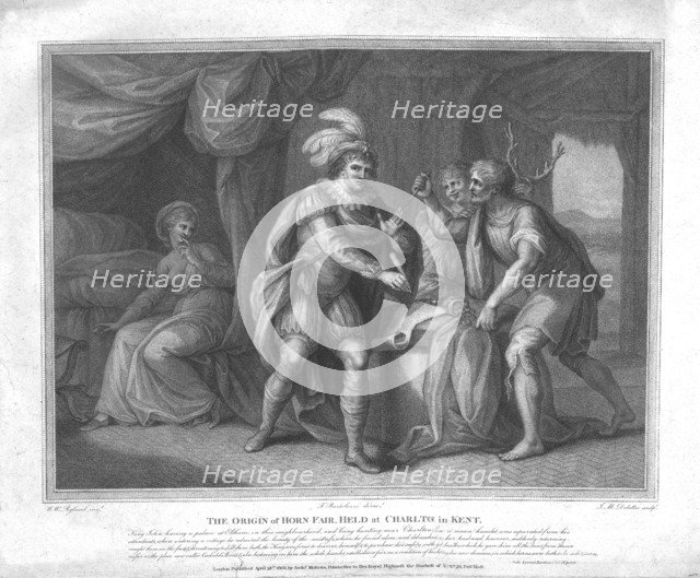 'The Origin of Horn Fair, Held at Charlton in Kent', (c1803). Artist: William Wynne Ryland.