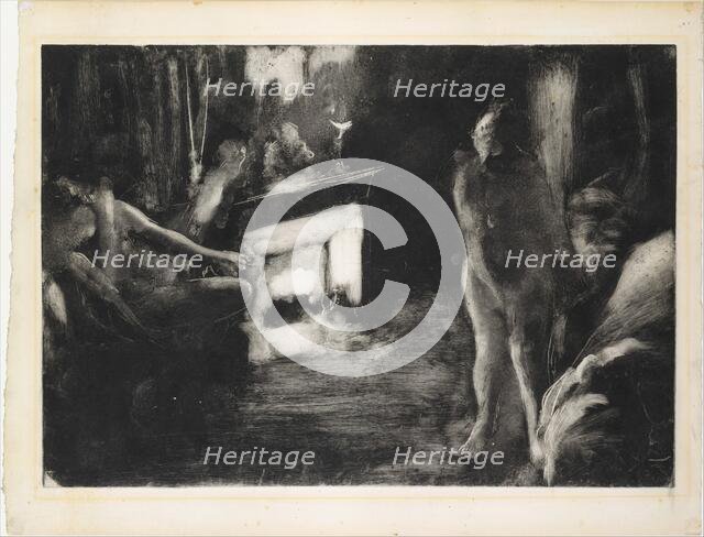 The Fireside, ca. 1876-77. Creator: Edgar Degas.