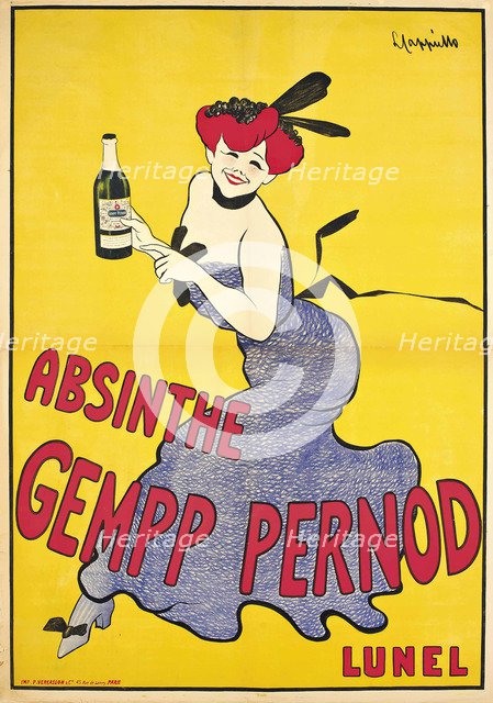 Absinthe Gempp Pernod, c1910.