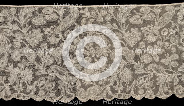 Bobbin Lace Flounce, 18th century. Creator: Unknown.