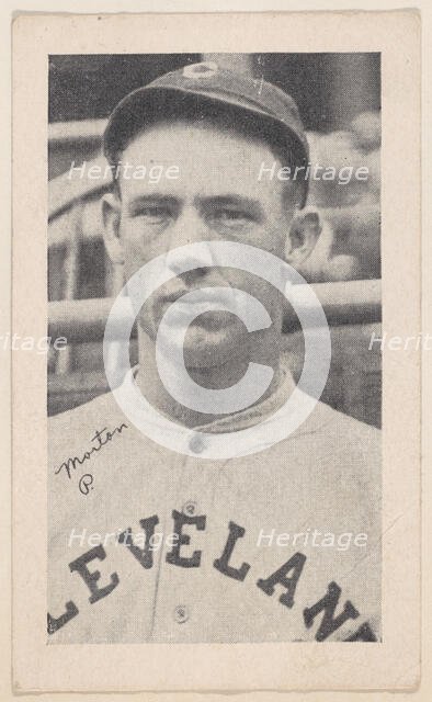 Morton, P., from Baseball strip cards (W575-2), ca. 1921-22. Creator: Unknown.