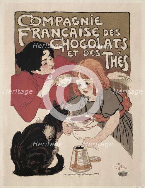 Compagnie Française des Chocolate et des Thés, 1895. Creator: Théophile Alexandre Steinlen (Swiss, 1859-1923).