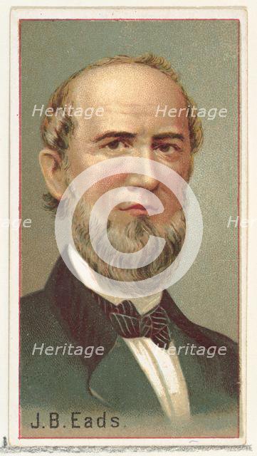 J. B. Eads, printer's sample for the World's Inventors souvenir album (A25) for Allen & Gi..., 1888. Creator: Allen & Ginter.