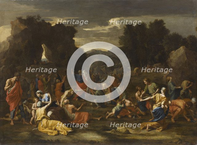 The Israelites gathering Manna, 1638.