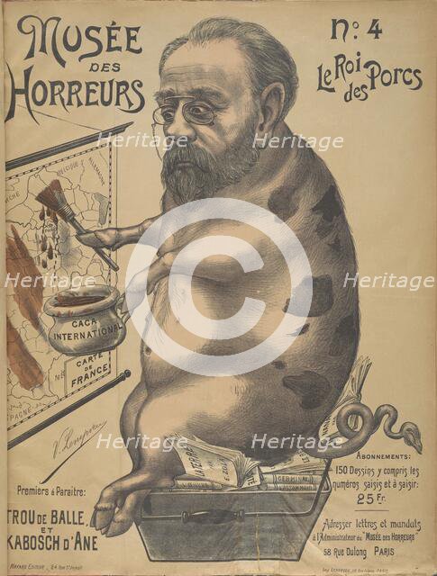 Musée des Horreurs (Gallery of Horrors): Émile Zola, 1899. Creator: Lenepveu, Victor (active End of 19th century).