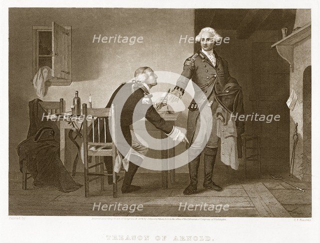 Treason of Arnold, pub. 1874. Creator: Charles F Blauvelt 1824 - 1900.
