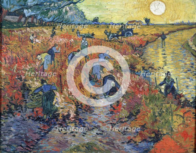'The Red Vineyards at Arles', 1888.  Artist: Vincent van Gogh