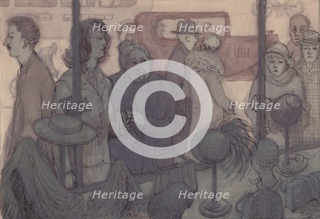 Hat shop window, c1952. Creator: Shirley Markham.