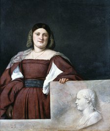 Portrait of a Lady, 'La Schiavona' ('The Dalmatian Woman'), c1510-1512. Artist: Titian