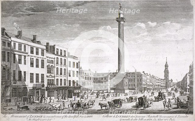 Fish Street Hill, London, c1750. Artist: Thomas Bowles