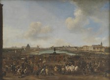 View of Paris seen from the Place Dauphine, 1638-1682. Creator: Pieter Wouwerman.