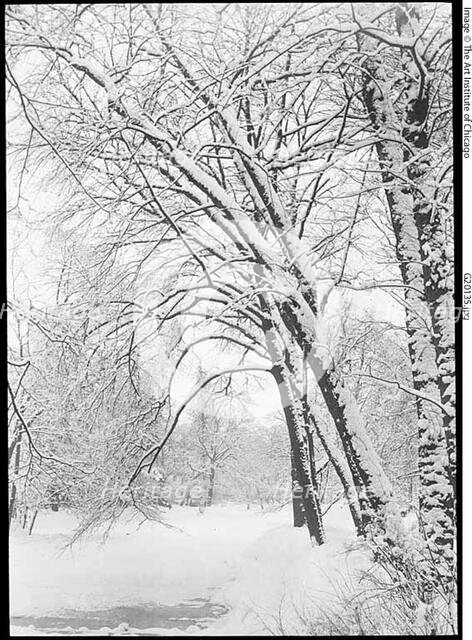 Snowscape, Berlin, 1888/92. Creator: Alfred Stieglitz.