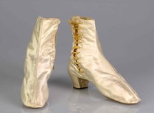 Evening boots, American, 1760-80. Creator: Unknown.