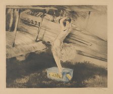 Before the deployment, 1925. Creator: Icart, Louis Justin Laurent (1888-1950).