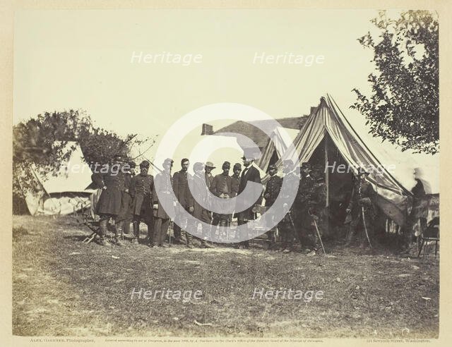 President Lincoln on Battle-Field of Antietam, October 1862. Creator: Alexander Gardner.
