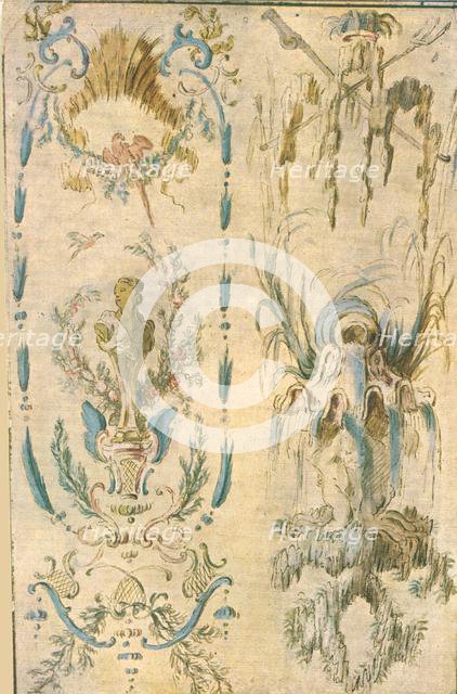 Design for a mural decoration, France, (1928). Creator: Unknown.