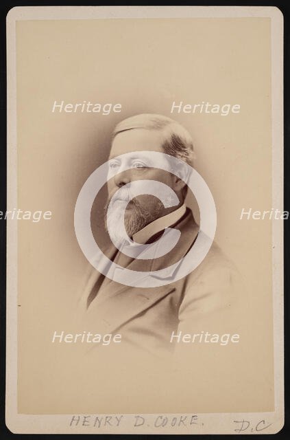 Portrait of Henry David Cooke (1825-1881), Before 1881. Creator: Charles Milton Bell.