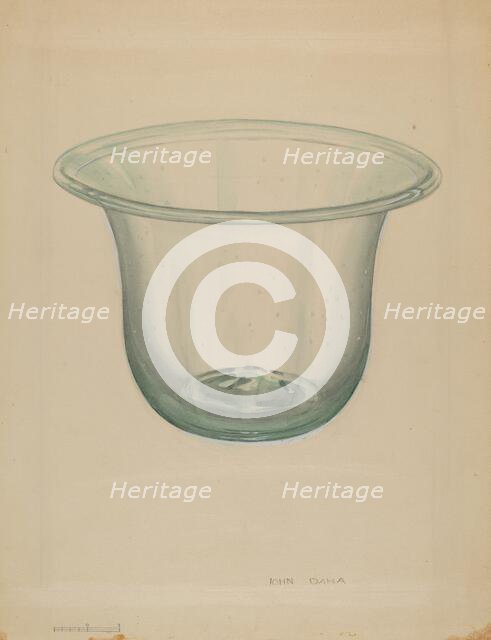 Milk Bowl, c. 1936. Creator: John Dana.