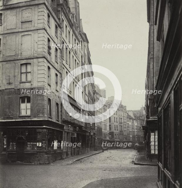 Rue de la Ferronnerie, c. 1865. Creator: Charles Marville (French, 1816-1879).