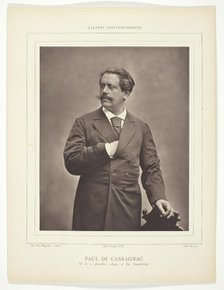Paul de Cassagnac (French writer and political journalist, 1842-1904), 1876/79. Creator: C. Klary.