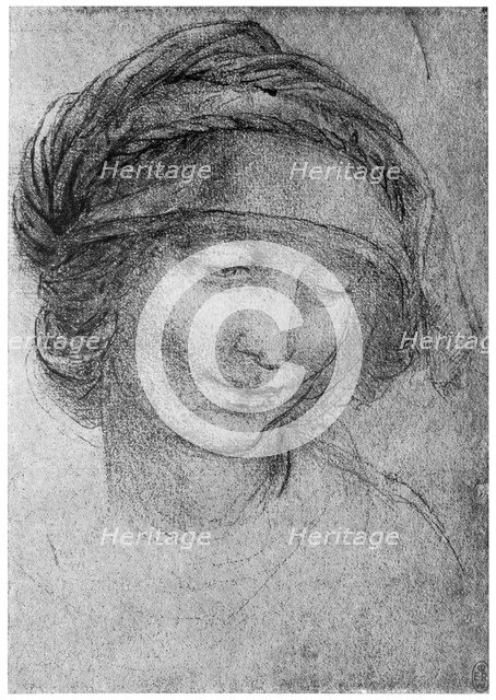 Study for the head of St Anne, c1508 (1954). Artist: Leonardo da Vinci