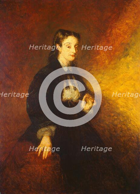 Madame Cahen, 1869. Creator: Adolphe Monticelli.