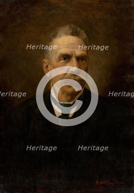 Portrait of a man with a mustache, 1902. Creator: Július Éder.