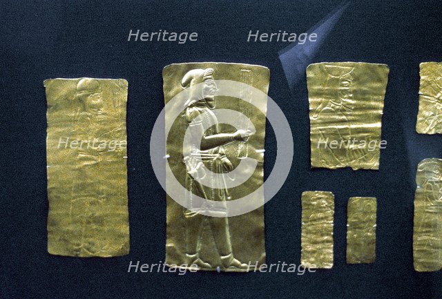 Gold plaques from the Oxus treasure, Achaemenid Persian, 5th-4th century BC. Artist: Unknown