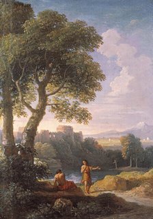 Landscape of the Roman "Compagna", c1700-1740. Creator: Jan Frans van Bloemen.