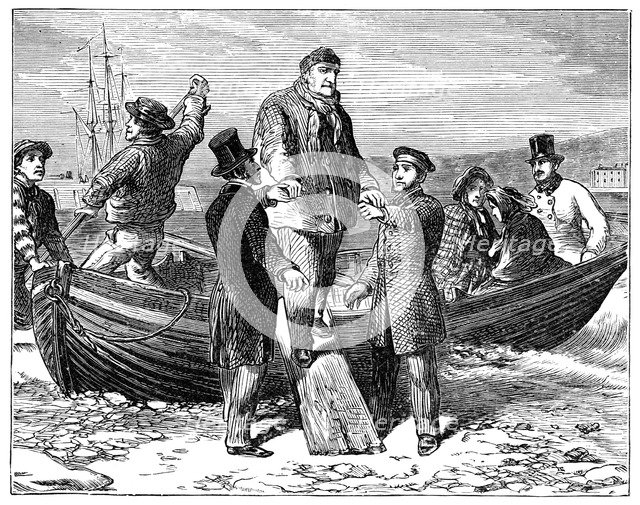 Louis Philippe arrives at Newhaven, 1848, (1900). Artist: Unknown